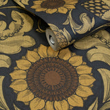 Lb25147 Luxury Vintage Sunflower Wallpaper