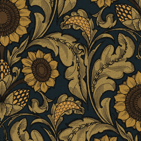 Lb25147 Luxury Vintage Sunflower Wallpaper