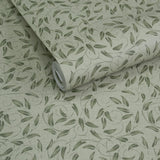 Lb25157 Leaf Swirl Pattern Neutral Tones Wallpaper 