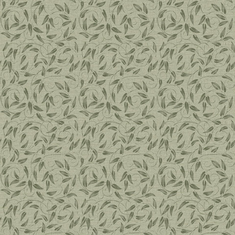 Lb25157 Leaf Swirl Pattern Neutral Tones Wallpaper 