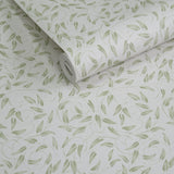 Lb25159 Leaf Swirl Pattern Neutral Tones Wallpaper 