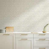 Lb25159 Leaf Swirl Pattern Neutral Tones Wallpaper 