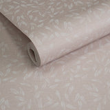 Lb25161 Leaf Swirl Pattern Neutral Tones Wallpaper