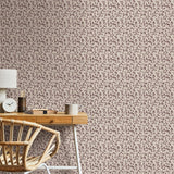 Lb25162 Leaf Swirl Pattern Neutral Tones Wallpaper 