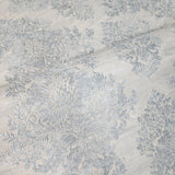 Z78039 Light rustic gray blue victorian vintage damask faux fabric textured Wallpaper