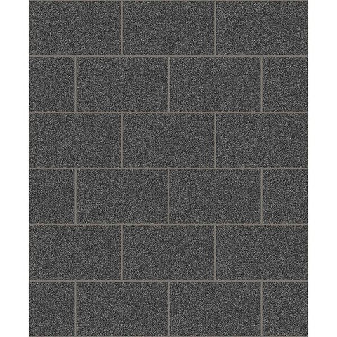 M1055 Joan Black Tile Wallpaper