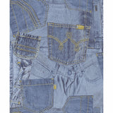 M1060 Inky Denim Jean Pocket Wallpaper