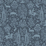 M1169 Sherwood Dark Blue Woodland Wallpaper