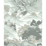 M1191 Ordos Light Green Eastern Toile Wallpaper