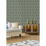 M1196 Donovan Moss Nouveau Floral Wallpaper