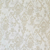 M13005 Grayish Ivory gold metallic sparkle plaster textured Victorian damask Wallpaper