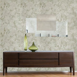 M13006 Tan beige cream pearl gold olive green shell sparkle plaster textured Wallpaper
