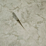 M13006 Tan beige cream pearl gold olive green shell sparkle plaster textured Wallpaper
