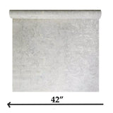 M13016 Grayish ivory off white gold metallic faux plaster textured modern Wallpaper
