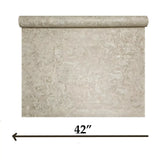M13020 Grayish Taupe Tan faux mud plaster distressed textured contemporary Wallpaper 3D
