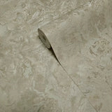 M13020 Grayish Taupe Tan faux mud plaster distressed textured contemporary Wallpaper 3D
