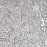 M13021 Cream off white Victorian big damask faux concrete plaster textured Wallpaper 3D