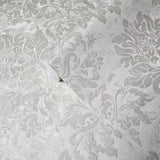 M13021 Cream off white Victorian big damask faux concrete plaster textured Wallpaper 3D