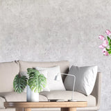 M13028 Grayish off white pearl reflection shell sparkle plaster textured Wallpaper roll