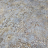 M13031 Dark Gray bronze metallic faux mud plaster distressed textured modern Wallpaper
