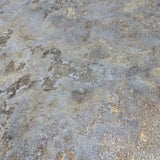 M13031 Dark Gray bronze metallic faux mud plaster distressed textured modern Wallpaper
