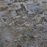 M13031 Dark Gray bronze metallic faux mud plaster distressed textured modern Wallpaper

