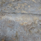 M13031 Dark Gray bronze metallic faux mud plaster distressed textured modern Wallpaper
