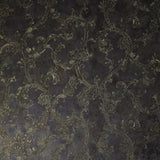 M13032 Gray bronze gold metallic Victorian damask faux concrete textured Wallpaper 3D