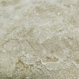 M13034 Beige sand cream brass gold metallic faux plaster distressed textured Wallpaper
