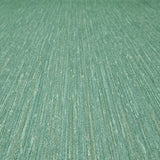 M13044 Turquoise blue green gold faux thread stria lines fabric textured Wallpaper roll
