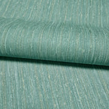 M13044 Turquoise blue green gold faux thread stria lines fabric textured Wallpaper roll
