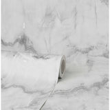 M1584 Aura Silver Marble Wallpaper