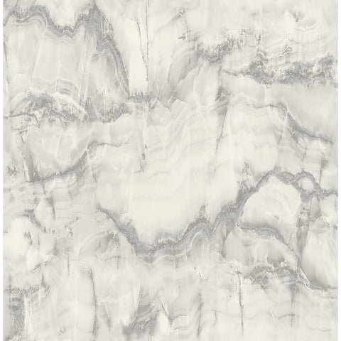 M1584 Aura Silver Marble Wallpaper