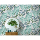 M1651 Eden Grey Tropical Wallpaper