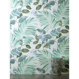 M1651 Eden Grey Tropical Wallpaper