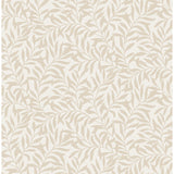 M1668 Salix Beige Leaf Wallpaper