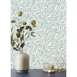 M1669 Salix Light Blue Leaf Wallpaper