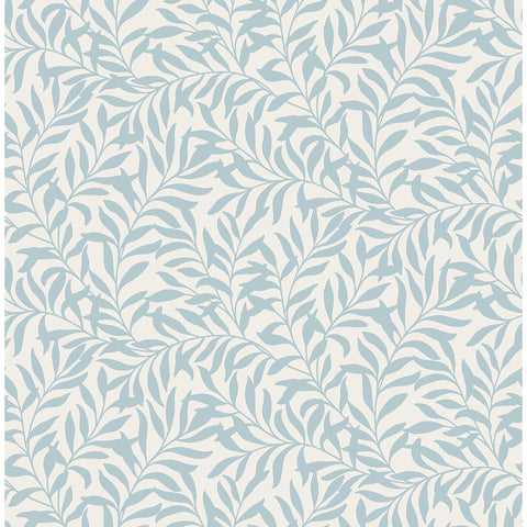 M1669 Salix Light Blue Leaf Wallpaper