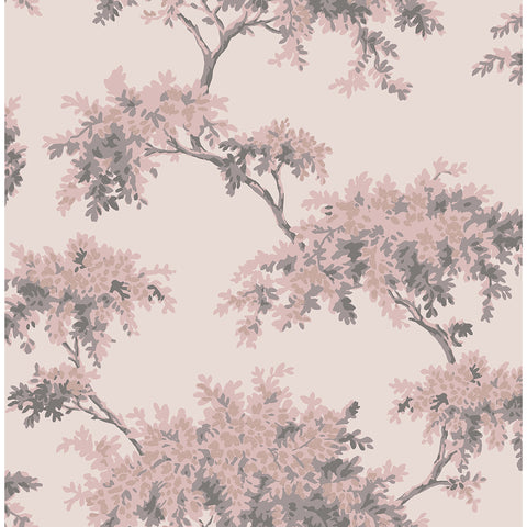 M1670 Ashdown Pink Tree Wallpaper