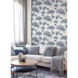 M1672 Ashdown Dark Blue Tree Wallpaper