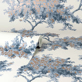 M1672 Ashdown Dark Blue Tree Wallpaper