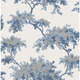 M1672 Ashdown Dark Blue Tree Wallpaper
