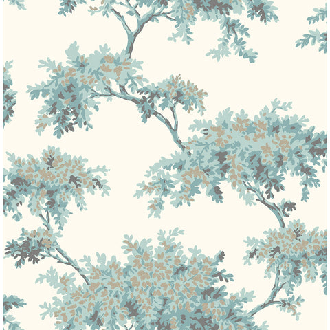  M1673 Ashdown Teal Tree Wallpaper