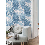 M1675 Eden Blue Crane Lagoon Wallpaper