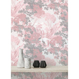 M1676 Eden Pink Crane Lagoon Wallpaper