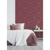 M1680 Bamburg Red Floral Wallpaper