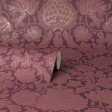 M1680 Bamburg Red Floral Wallpaper