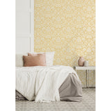 M1682 Bamburg Mustard Floral Wallpaper