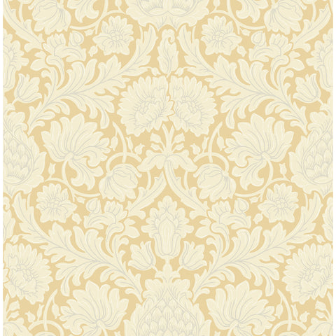 M1682 Bamburg Mustard Floral Wallpaper