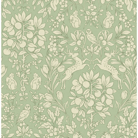 M1688 Richmond Sage Floral Wallpaper